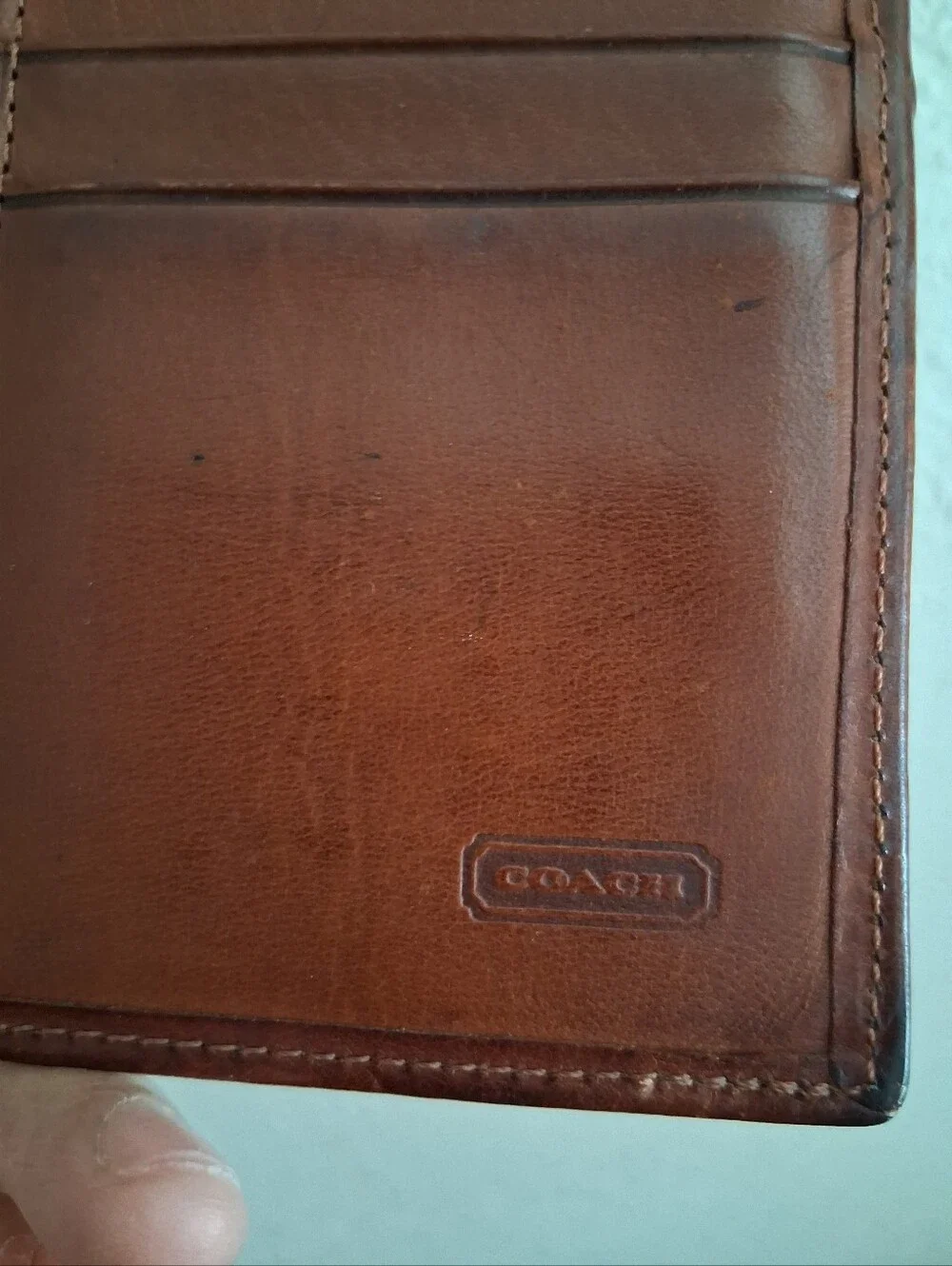 2 Piece Vintage Coach Mens Breast Wallet (Project Bundle) Please See Pics